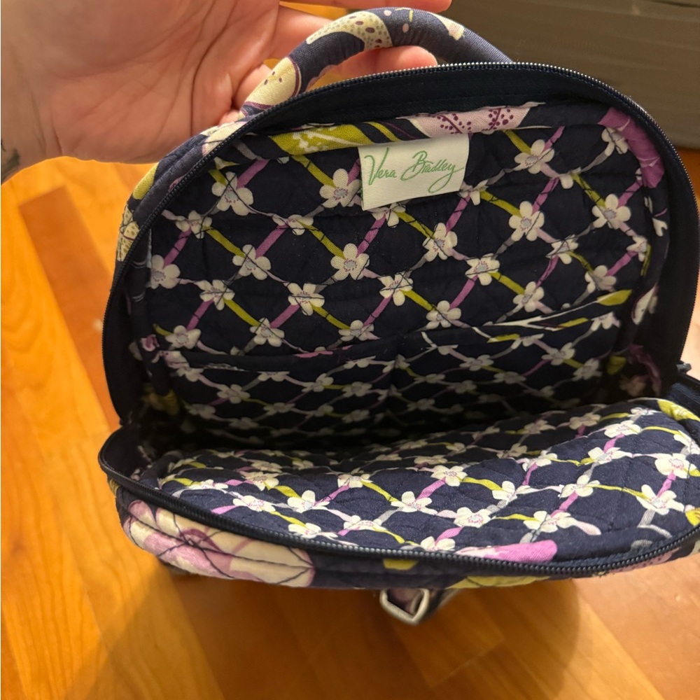 Vera Bradley small backpack in retired "Floral Nightingale" - Picture 3 of 13